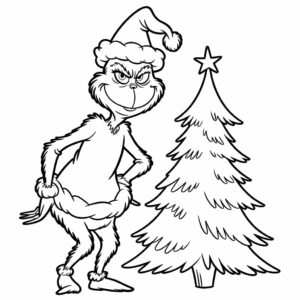 kleurplaten grinch