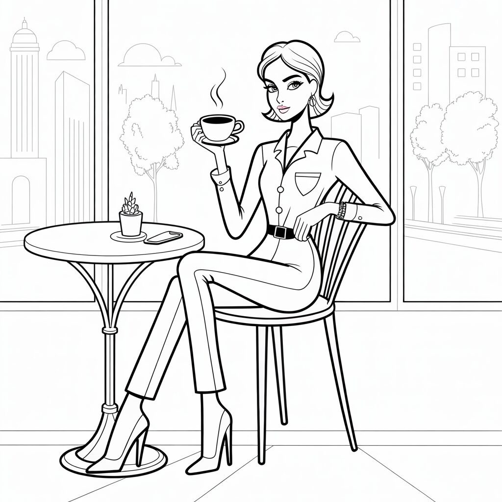 kleurplaten topmodel aankleden