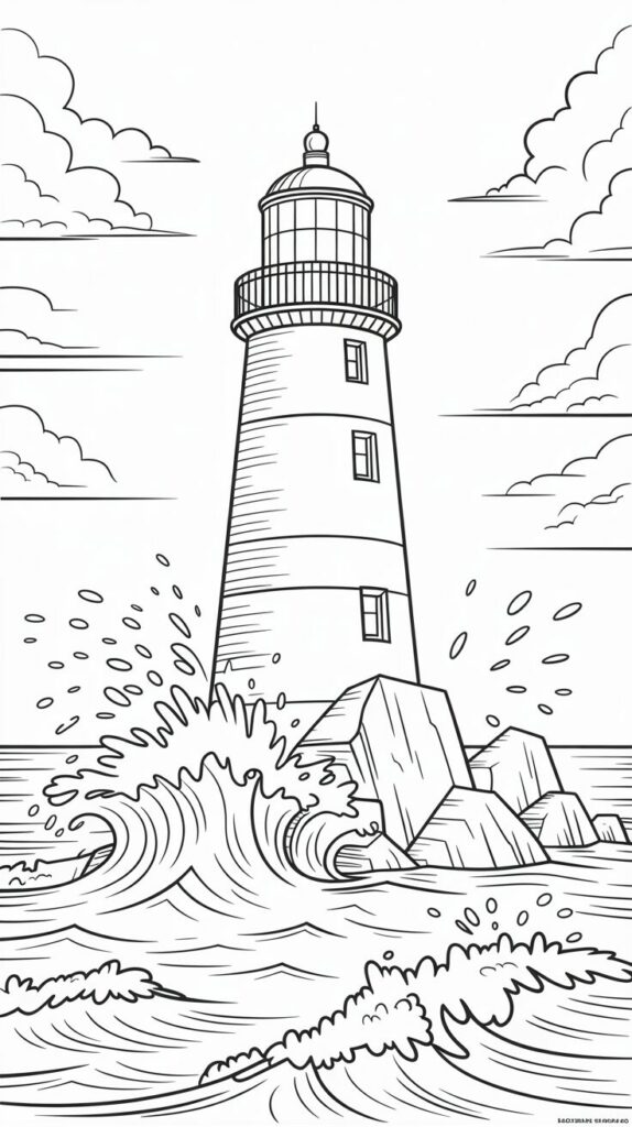 disegni da colorare spiaggia