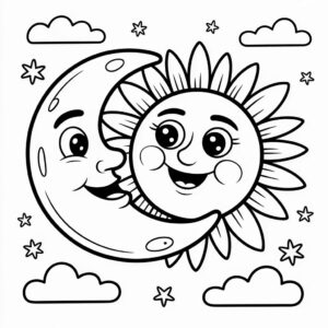 ausmalbilder mond