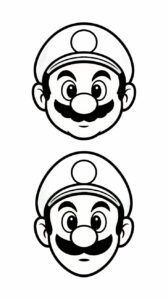 mario and luigi printable coloring pages