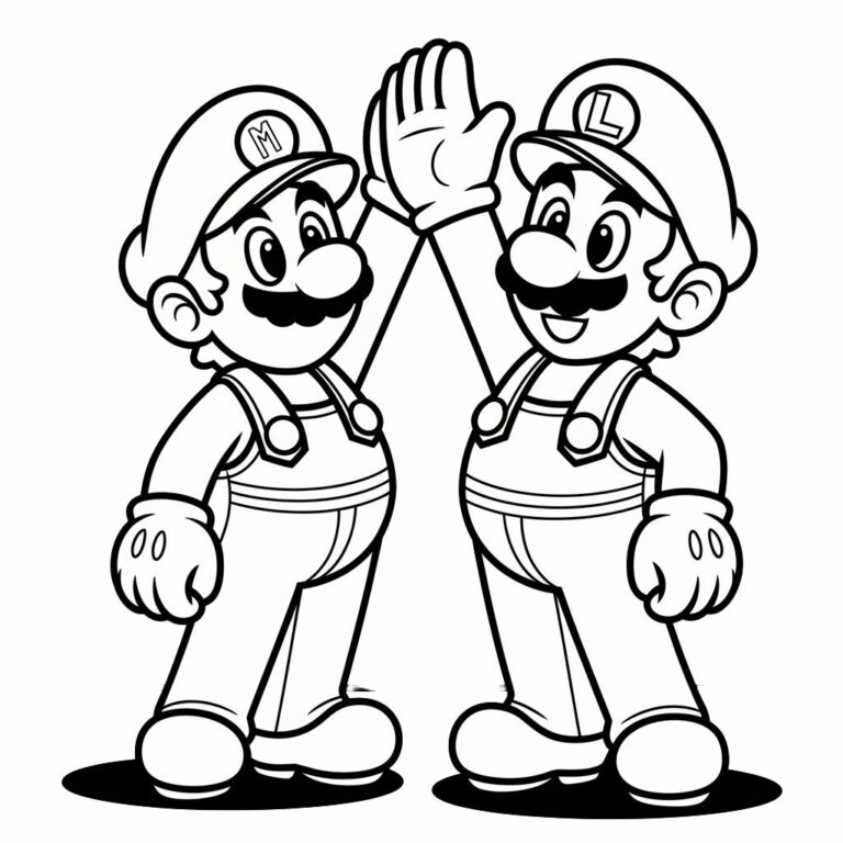 Ausmalbilder Mario Und Luigi
