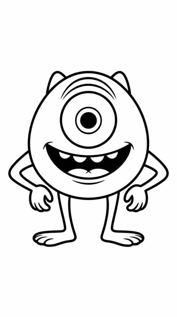monsters inc kleurplaat