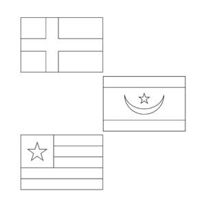 color pages of the american flag