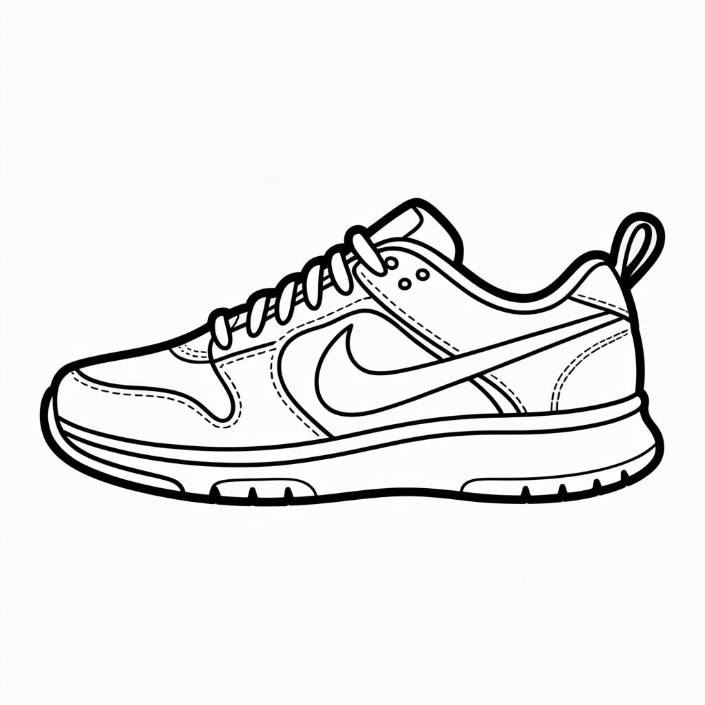 nike schoen tekening