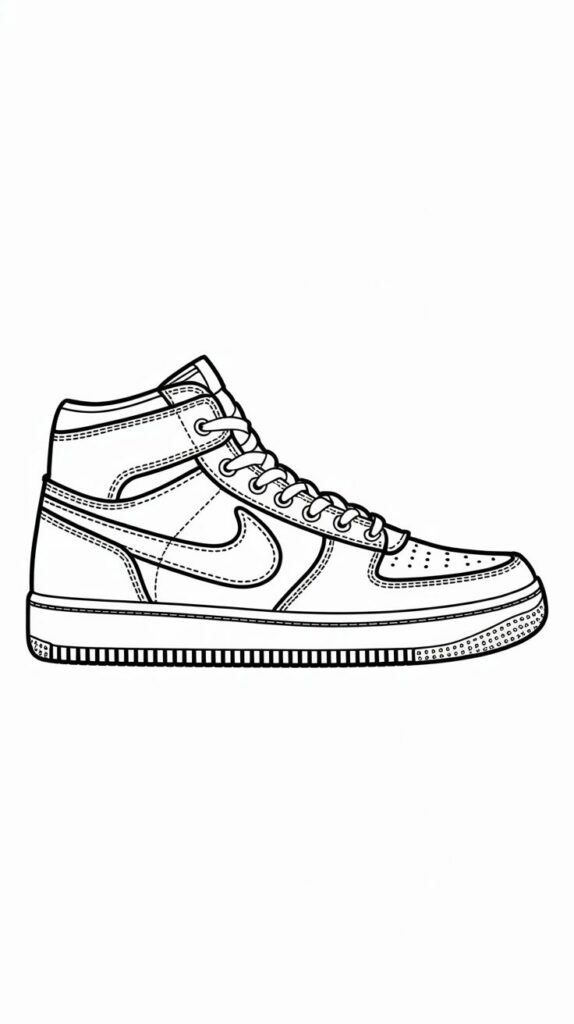 nike schoenen tekening
