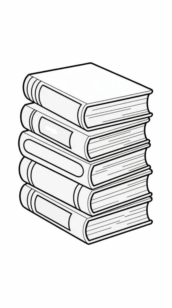 books coloring sheets