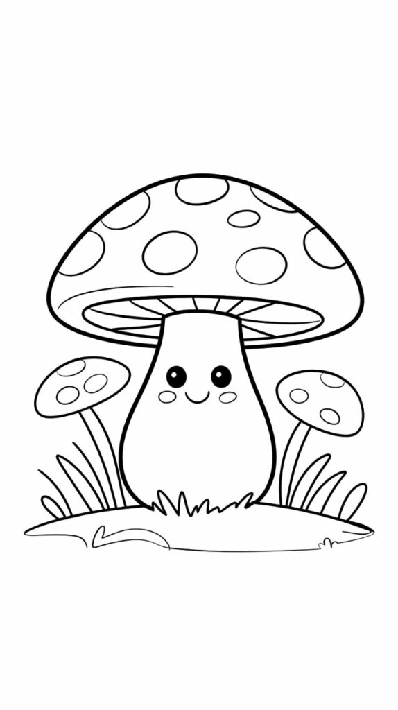 funghi immagini da colorare