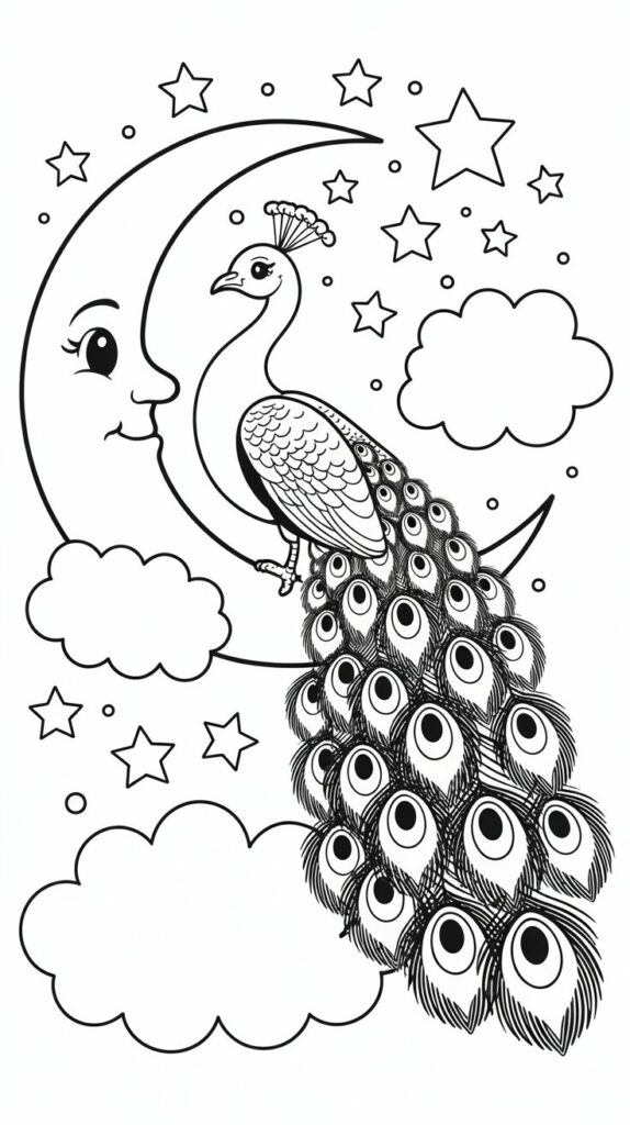 pauw tekening