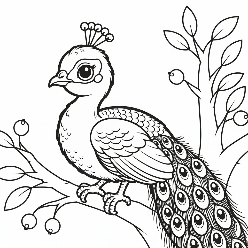 pauw tekening makkelijk