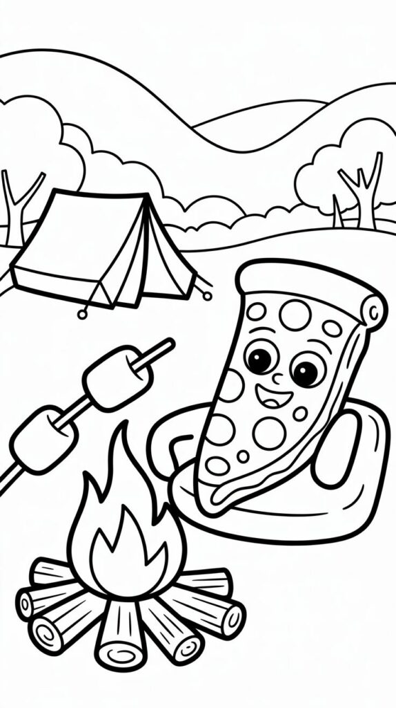 pizza teken oven