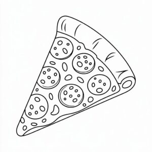 pizza tekenen