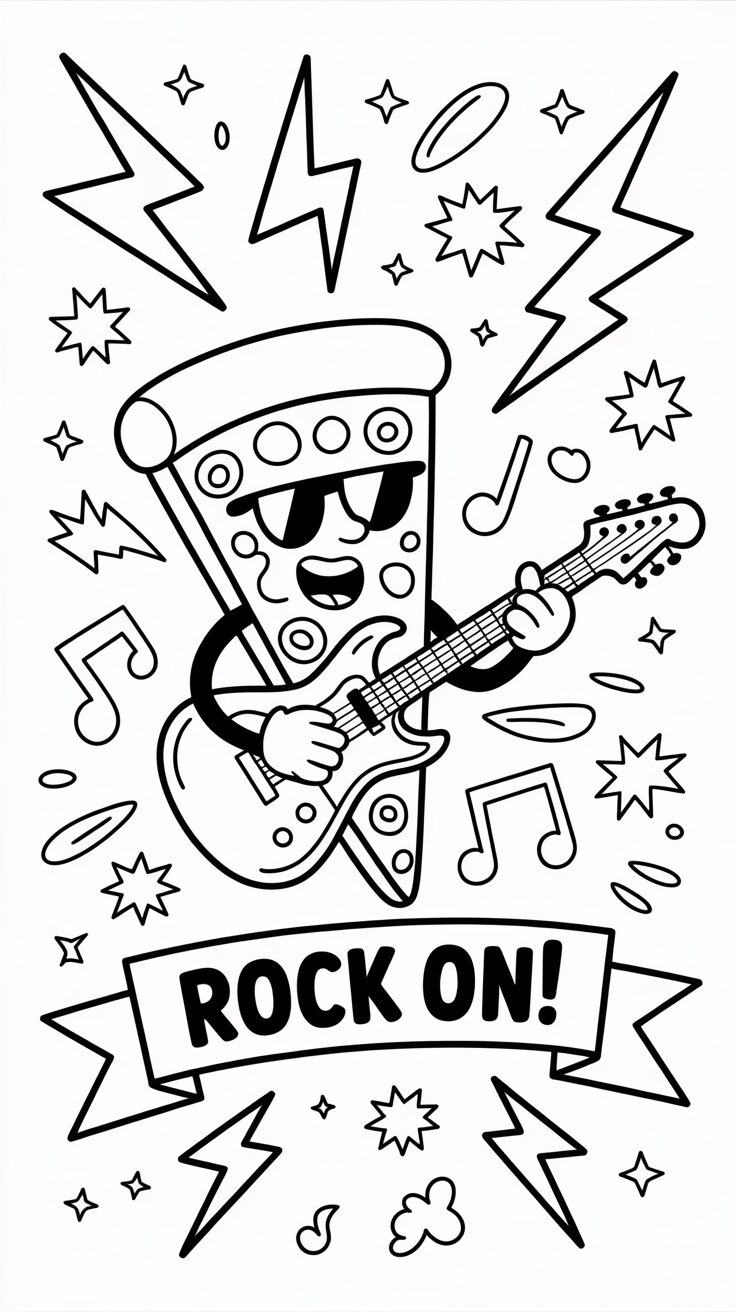 pizza tekenen makkelijk