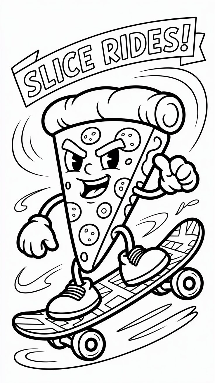 pizza tekening