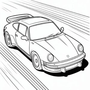 coloring pages porsche
