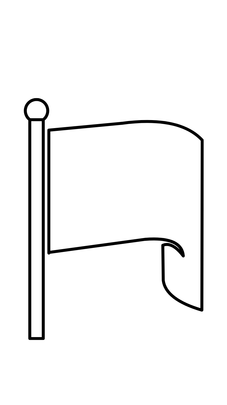 sinterklaas vlag kleurplaat