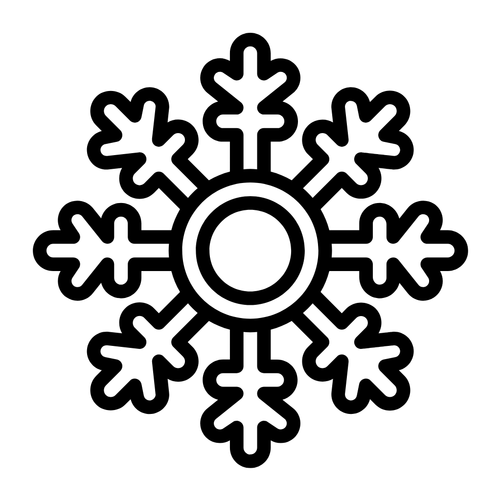 sneeuwvlok tekenen en kleuren