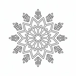 desenhos para colorir flocos de neve