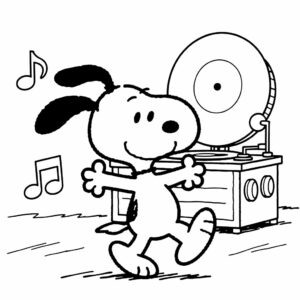 coloriage snoopy à imprimer