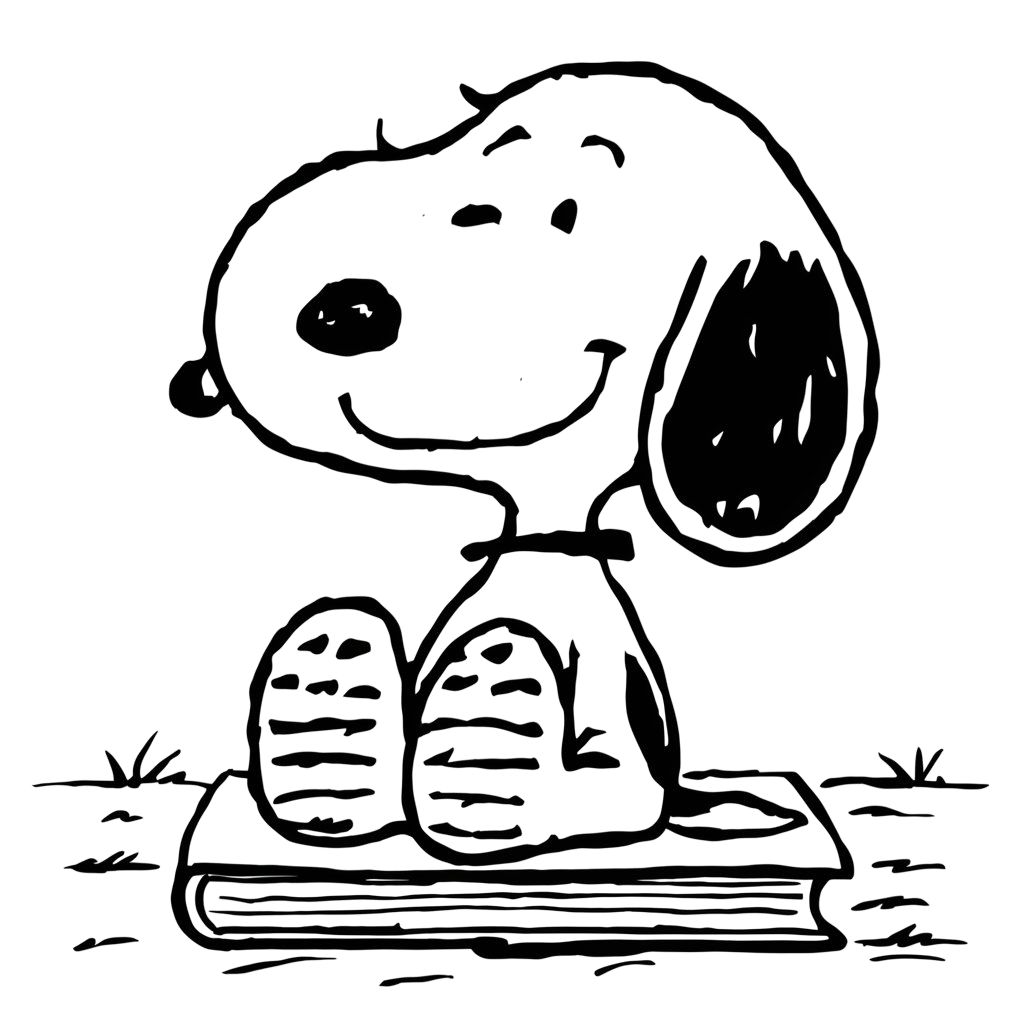 snoopy na tekenen