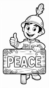 desenhos de soldado para colorir