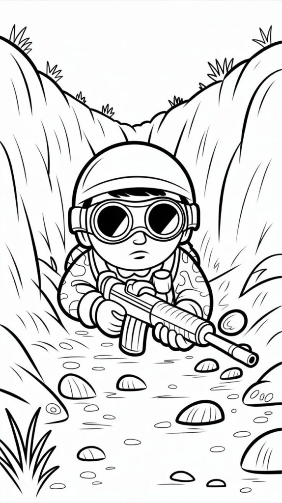 marcha soldado desenho para colorir