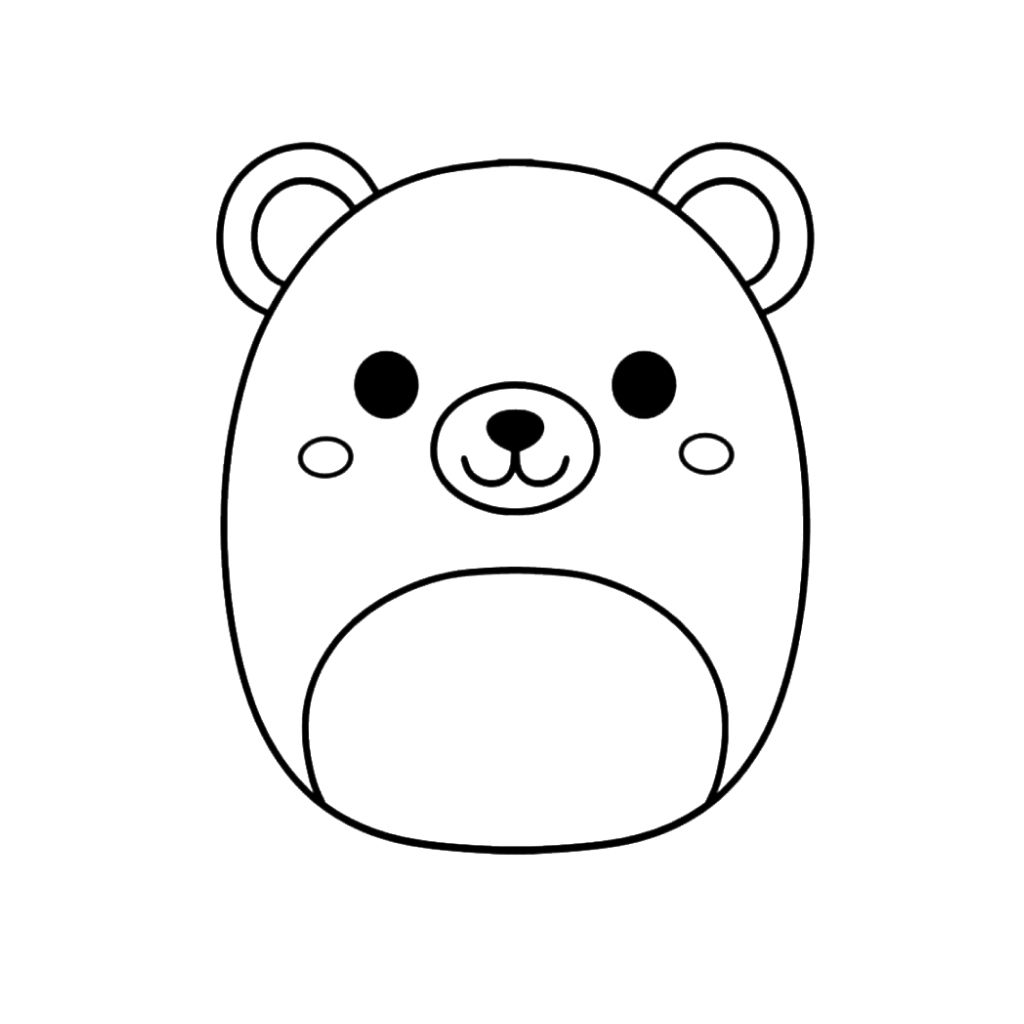 squishmallow kleurplaat