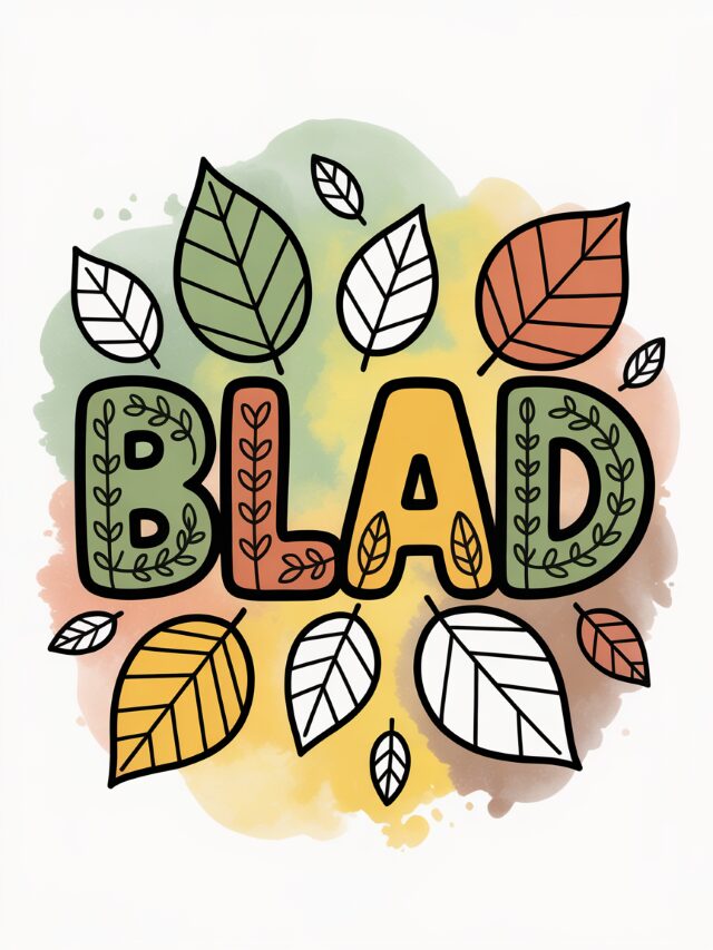 Blad Kleurplaat