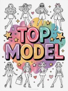 Topmodel Ausmalbilder