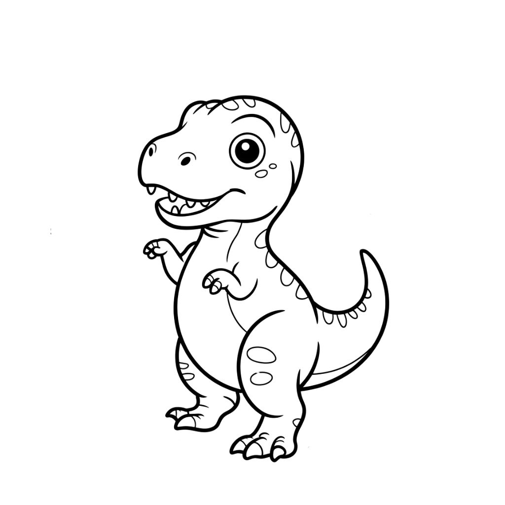 t rex kleurplaat