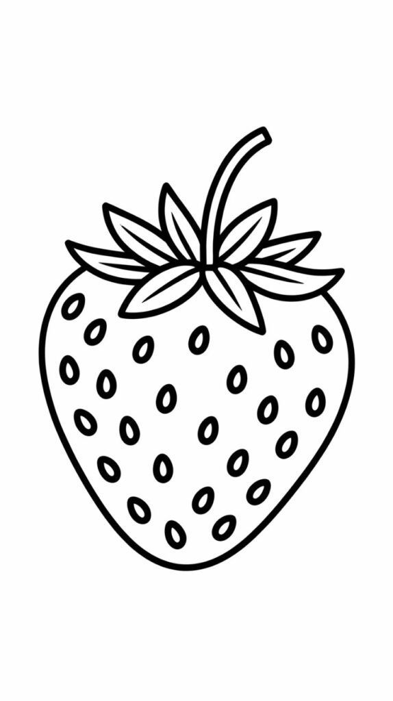 tekening aardbei