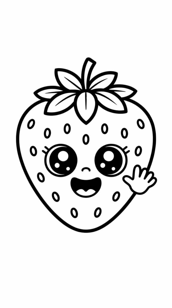 tekening aardbeien