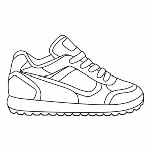 tekening schoen