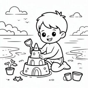 disegni di mare e spiagge
