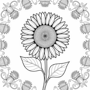 girassol setembro amarelo para colorir