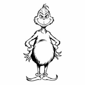 the grinch kleurplaat