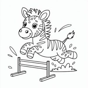 zebra kop tekenen