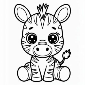 zebra print tekenen