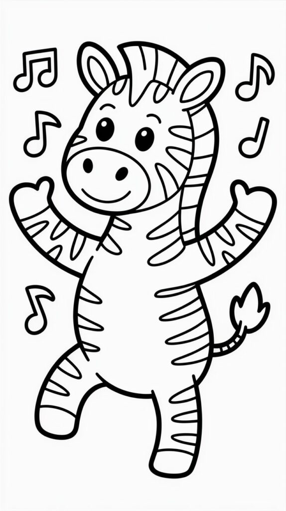zebra tekenen in stappen