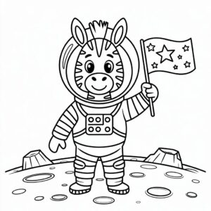 zebra tekening