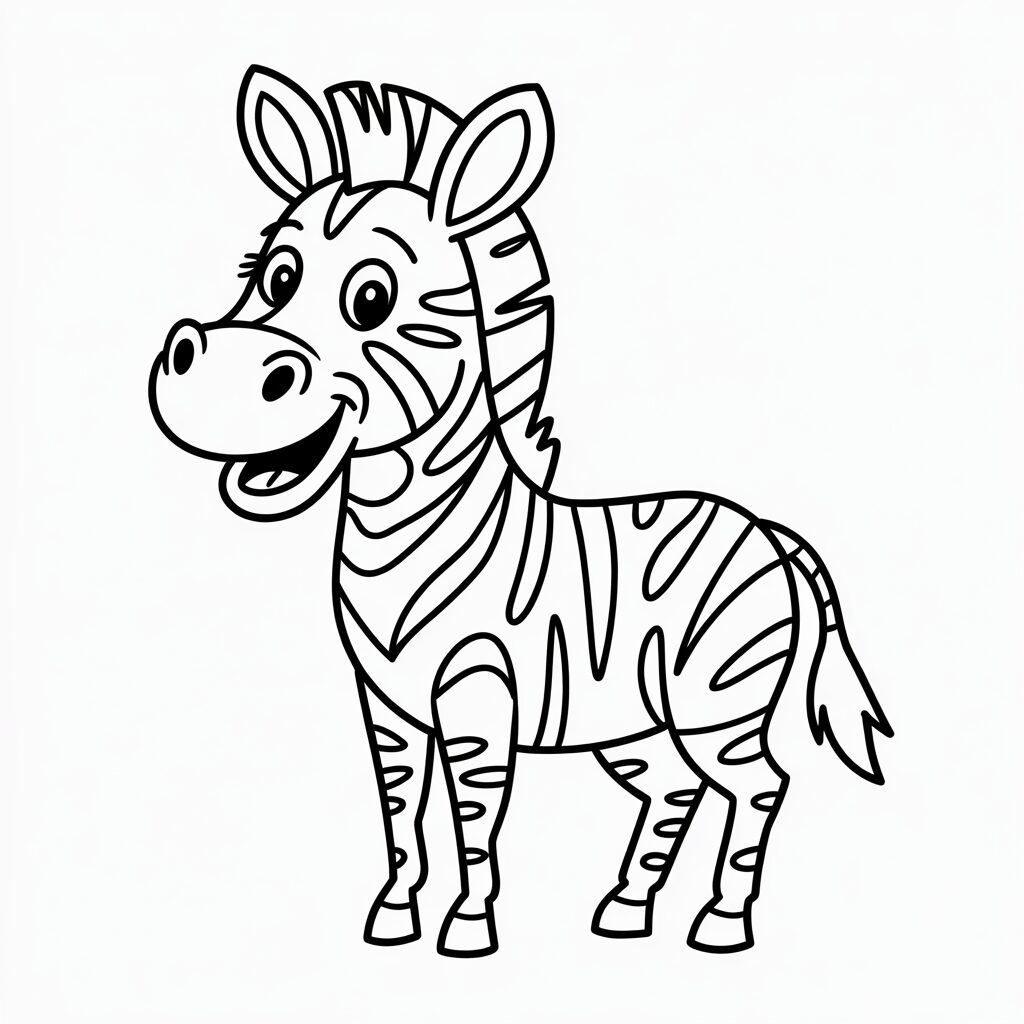 zebra tekening makkelijk