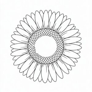 imagens de girassol para colorir