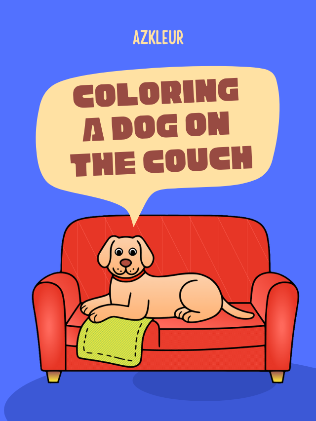 Coloring a Dog on the Couch
