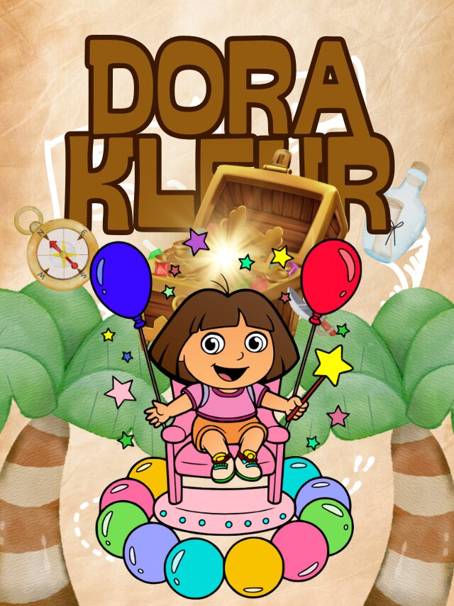 Dora stap-voor-stap kleurhandleiding
