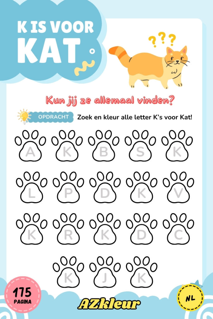 175 Pagina Kat Kleurplaten