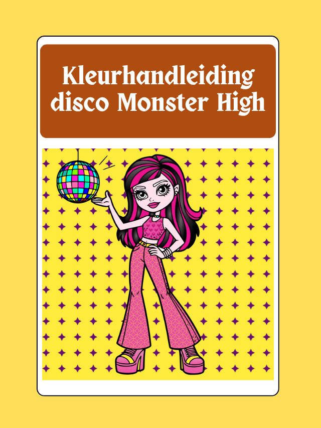 Kleurhandleiding disco Monster High