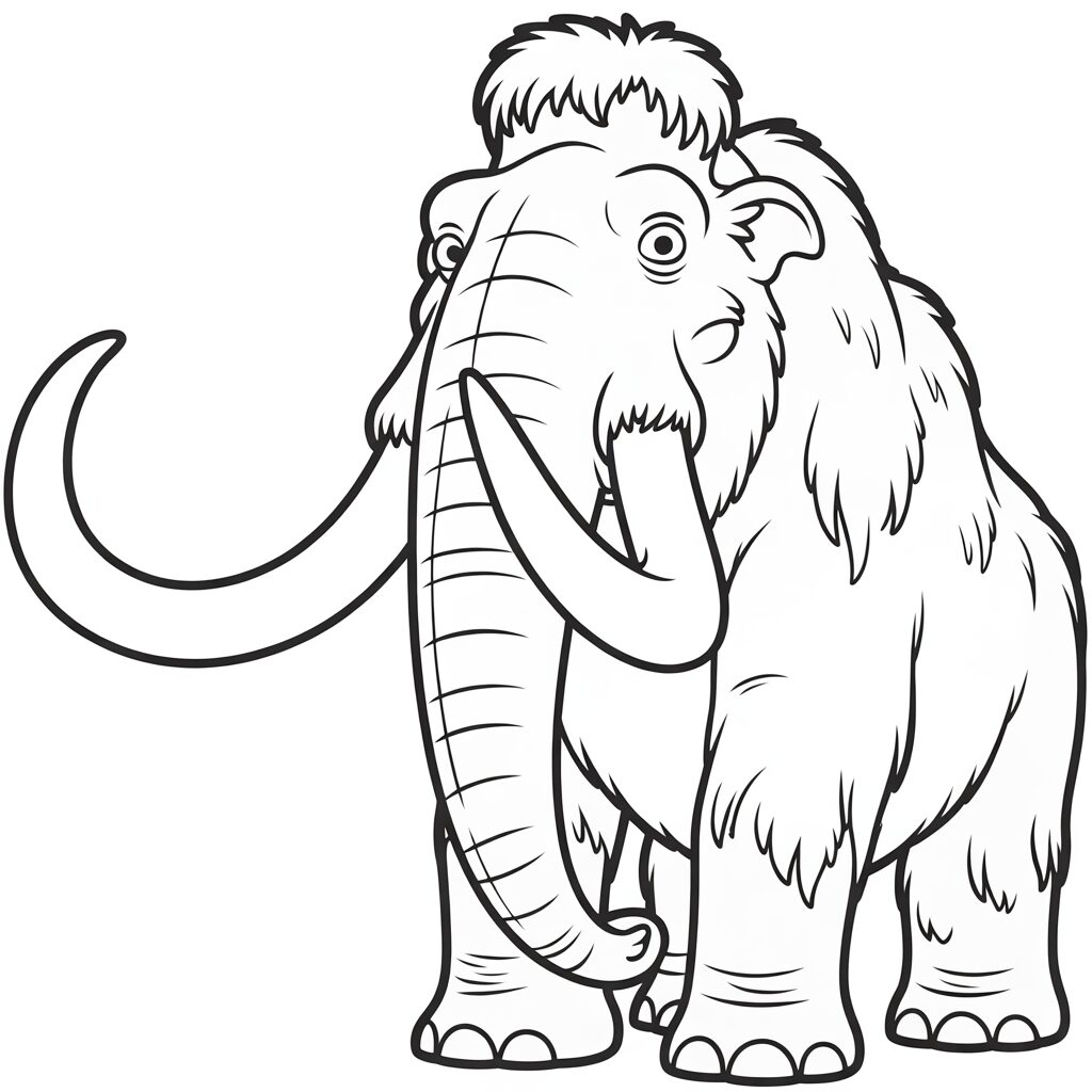 Manny de Mammoth kleurplaten