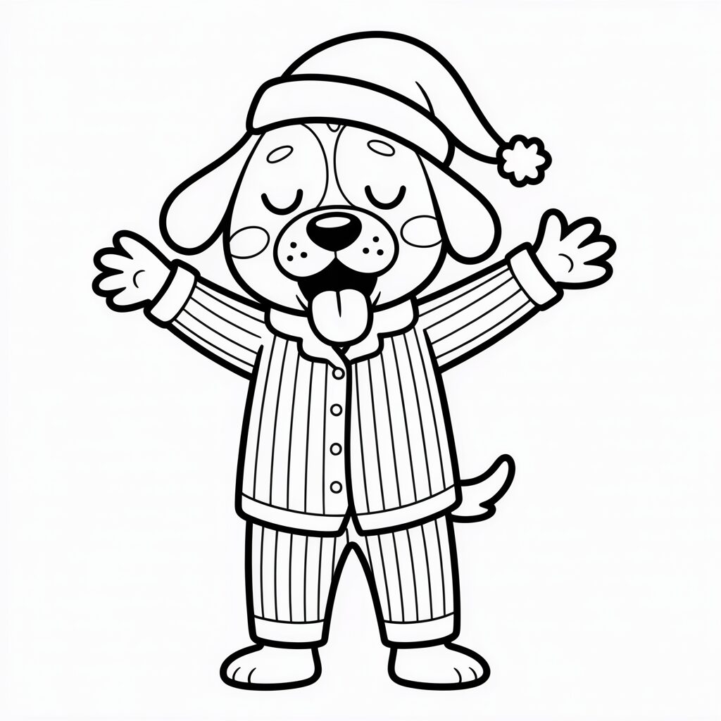 Pajama Dog Coloring Page