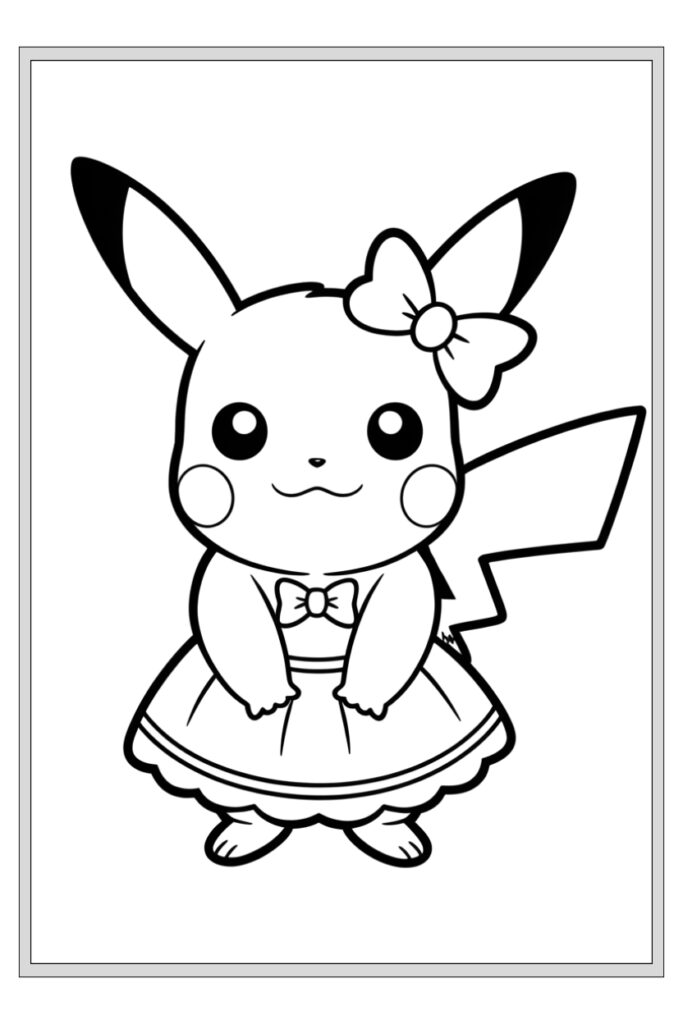 160 pagina Pikachu kleurplaten