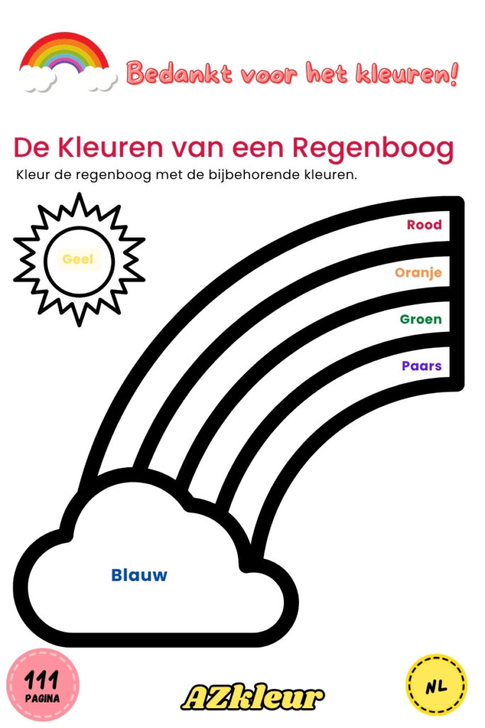 111 Pagina Regenboog Kleurplaten